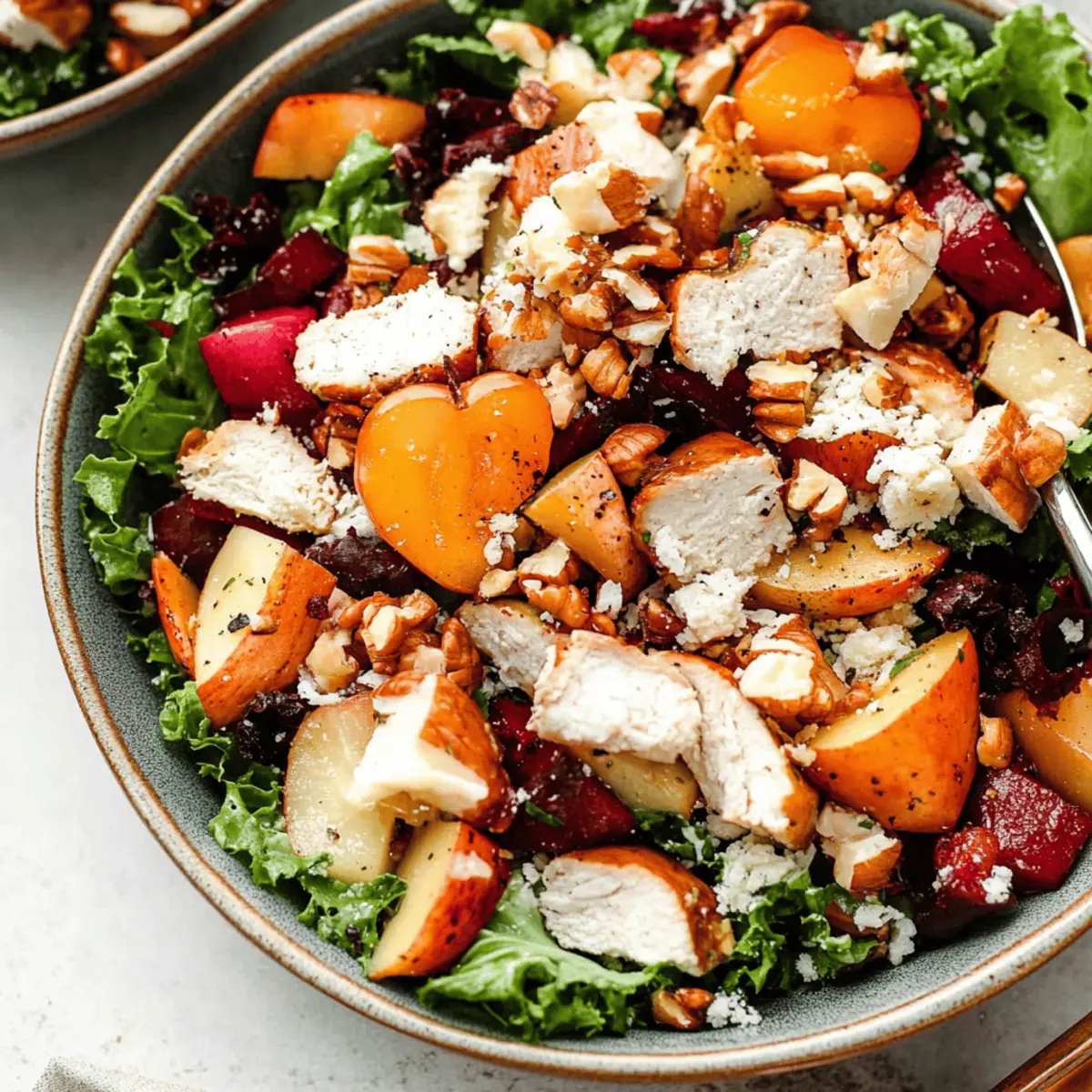 Delicious Fall Harvest Salad with Sweet Potatoes and Chicken