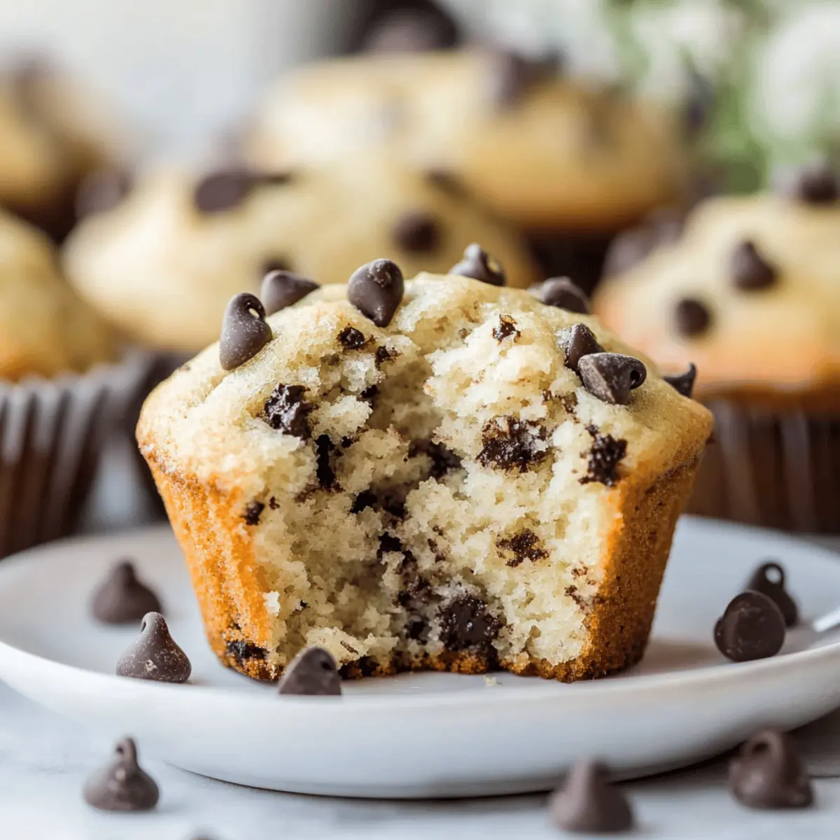 Bakery Style Chocolate Chip Muffins Recipe for Perfect Mornings