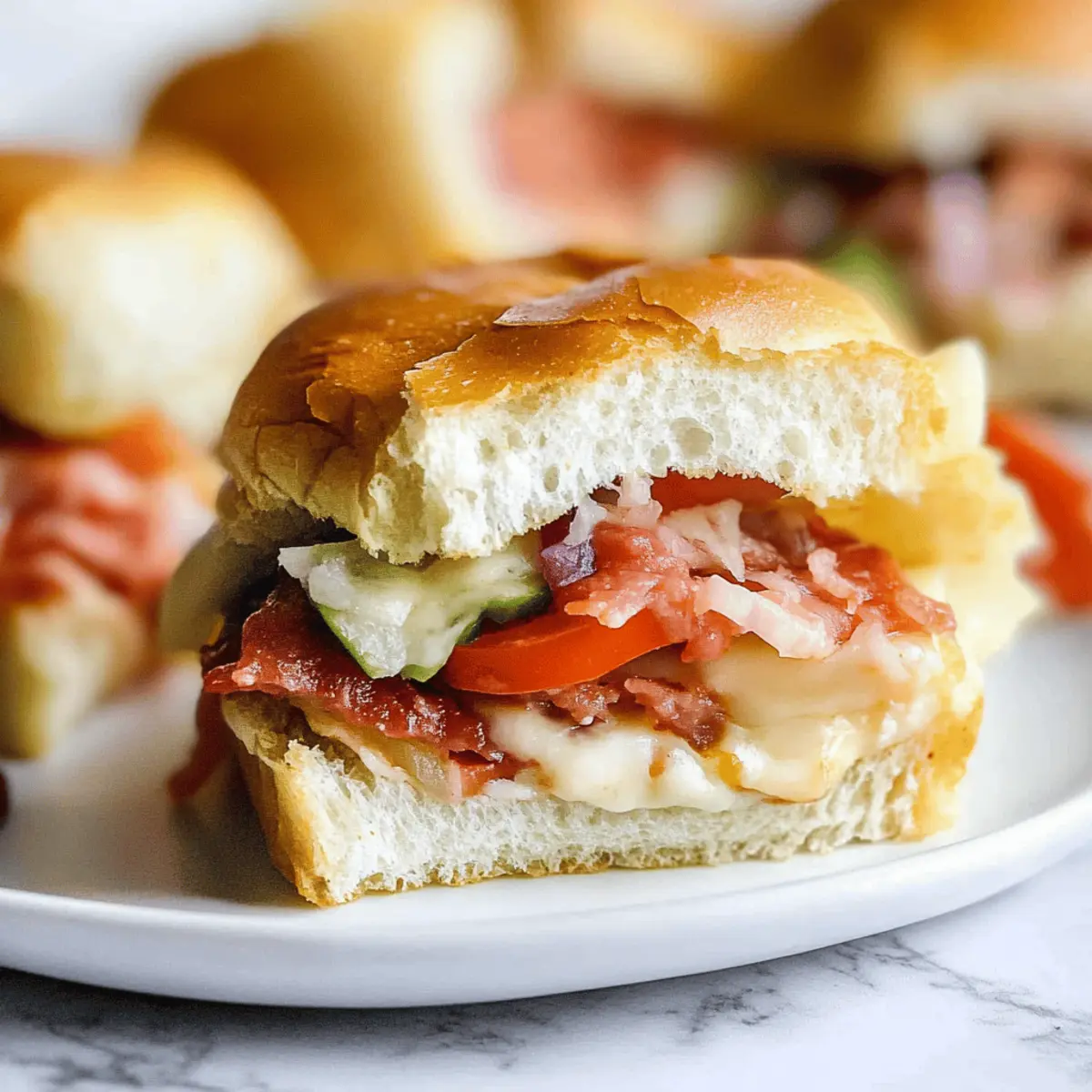 Family-Friendly Italian Grinder Sliders on Hawaiian Buns Recipe