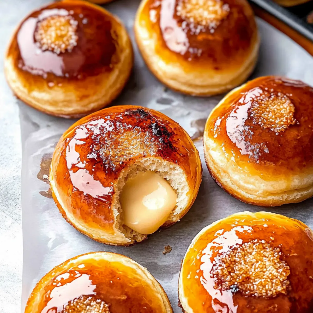 Delicious Baked Crème Brûlée Donuts Recipe with Pastry Cream Filling