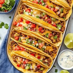 Oven-Baked Cheesy Tacos