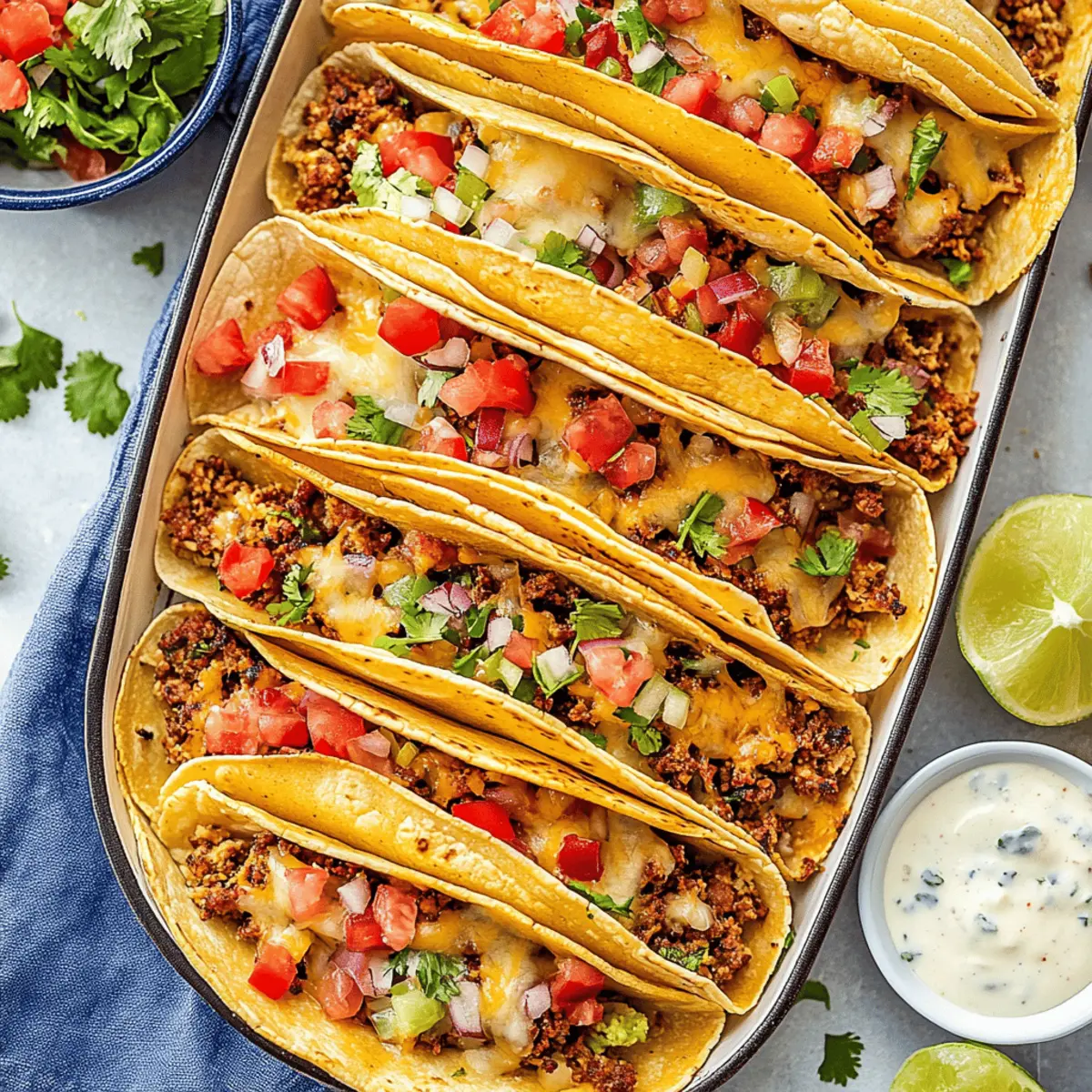 Oven-Baked Cheesy Tacos