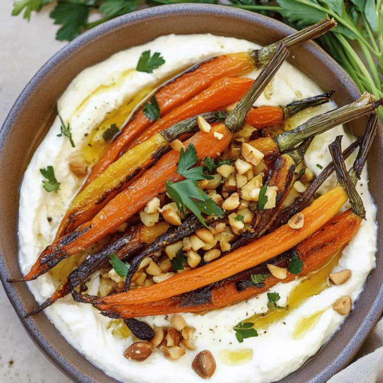Roasted Carrots with Whipped Ricotta & Hot Honey