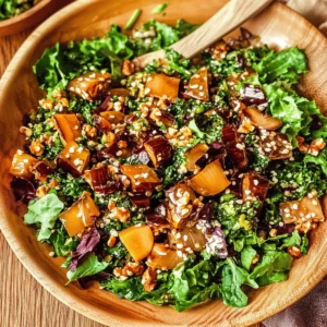 Warm Winter Salad with Roasted Shallot Dressing