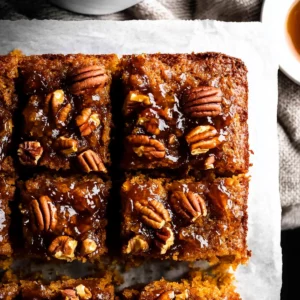 Pumpkin Pecan Upside Down Cake
