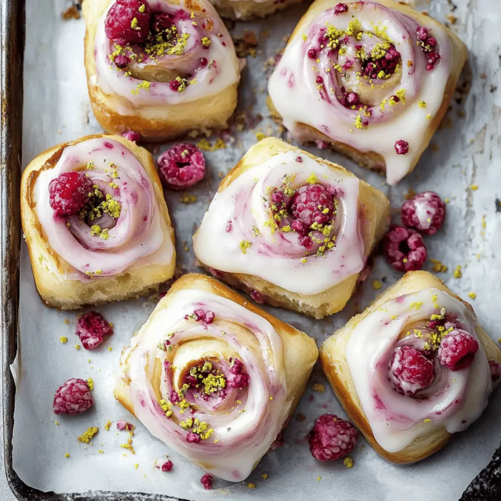 Edd Kimber's Raspberry and Rose Cheesecake Buns