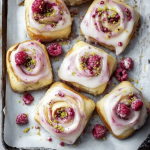 Edd Kimber's Raspberry and Rose Cheesecake Buns