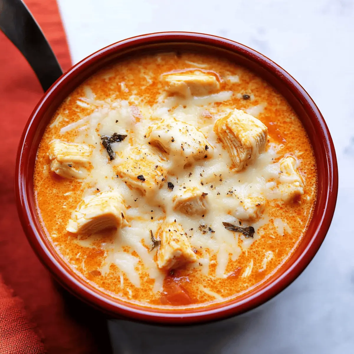 Easy Creamy Chicken Parmesan Soup in the Instant Pot Recipe