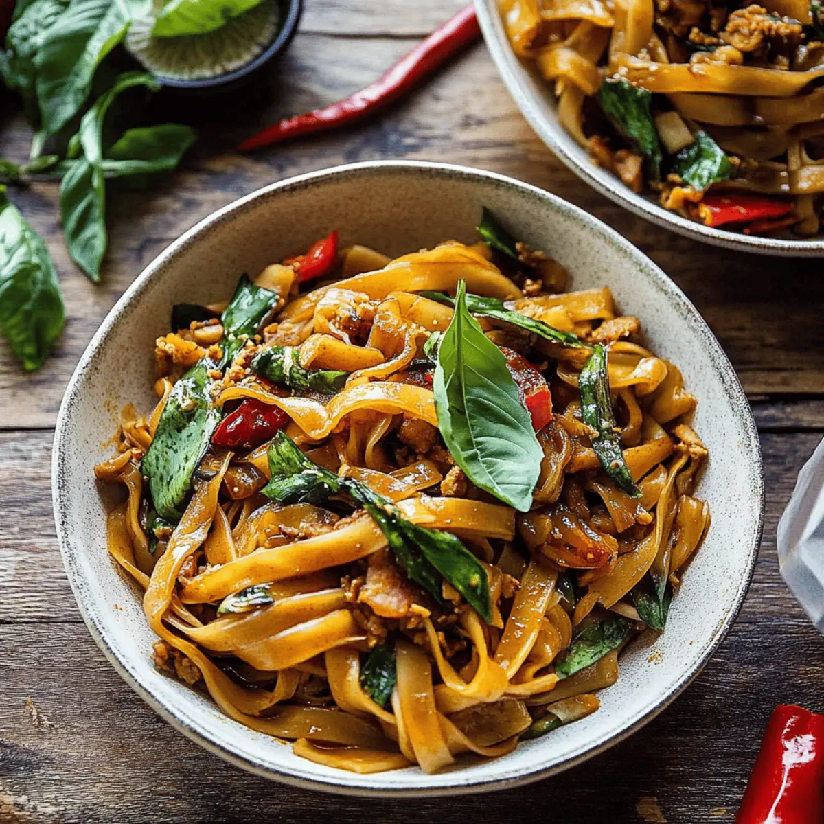 Quick and Flavorful Street-Style Thai Drunken Noodles Recipe