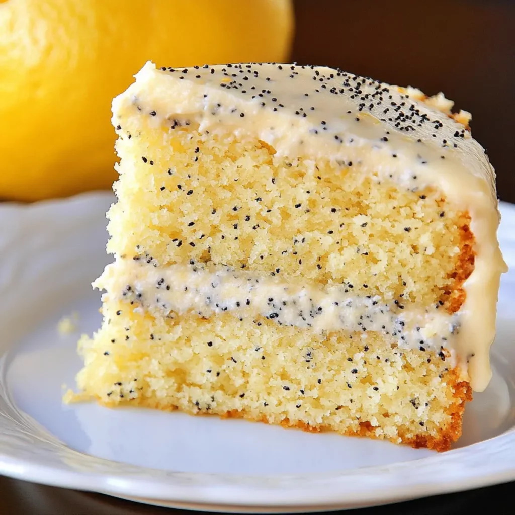 Moist Lemon Poppy Seed Cake