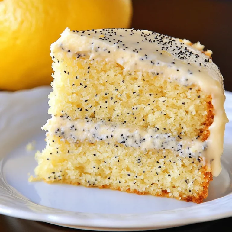 Moist Lemon Poppy Seed Cake