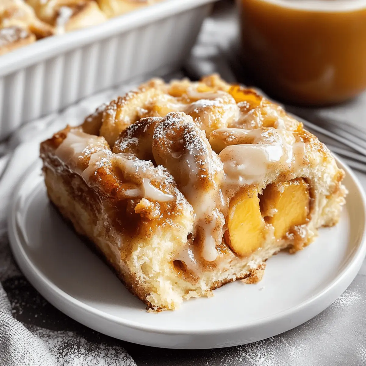 Irresistible Peach Cobbler Cinnamon Rolls Recipe for Sweet Mornings