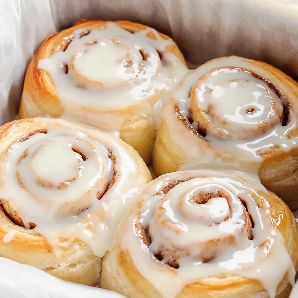 Fluffy Cinnamon Rolls with Creamy Glaze