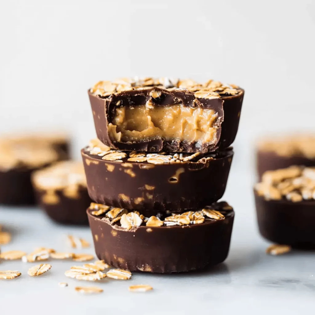 No Bake Peanut Butter Oat Cups