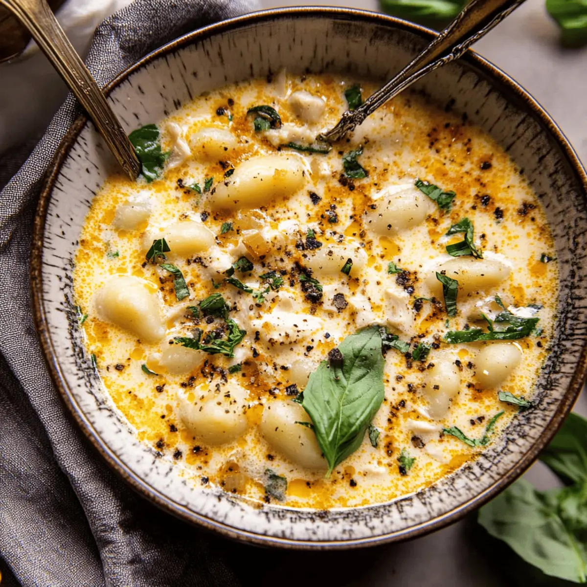 Delicious One-Pot Creamy Chicken Gnocchi Soup Recipe in 45 Minutes