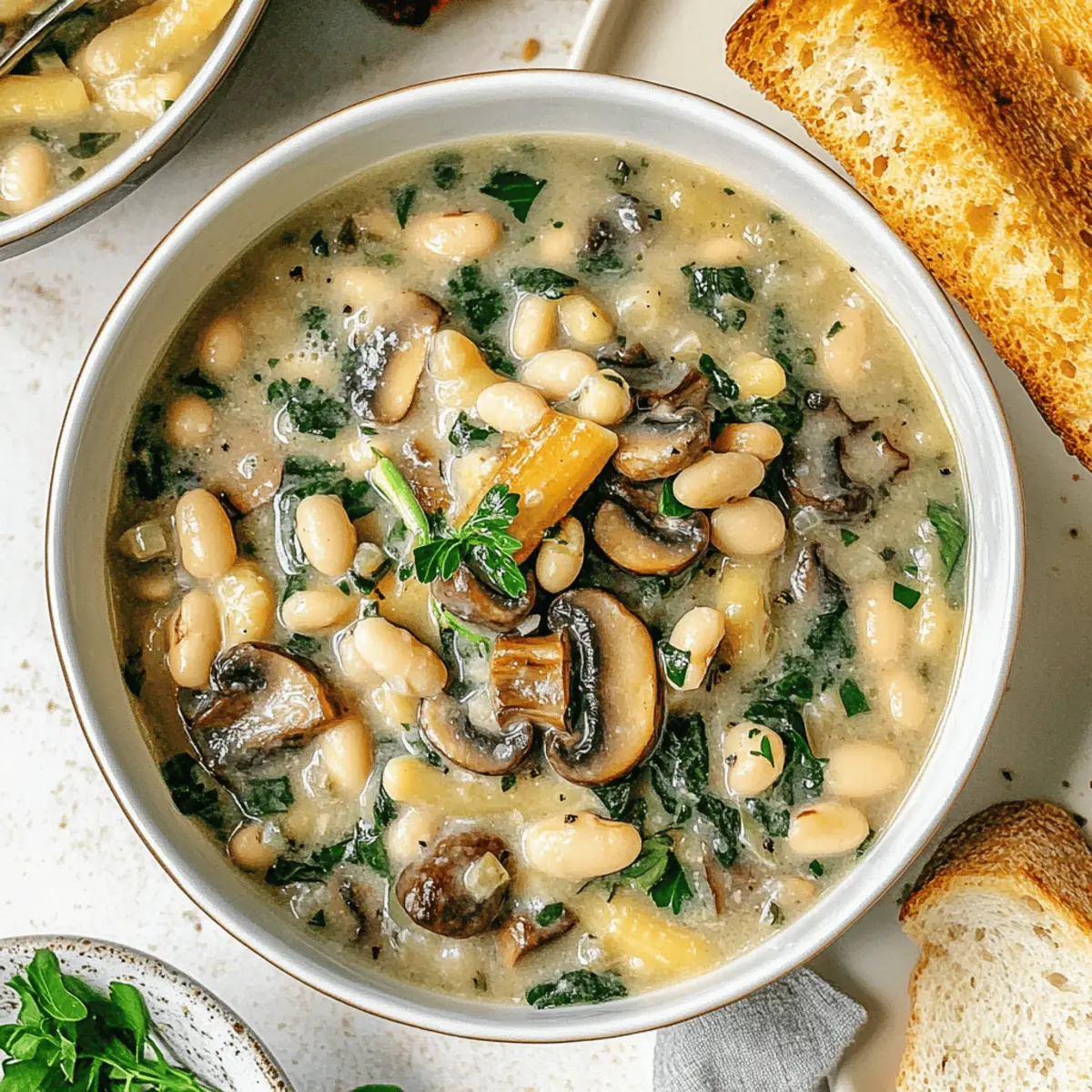 One-Pot Mushroom & White Bean Pasta Stew for Quick Weeknight Meals