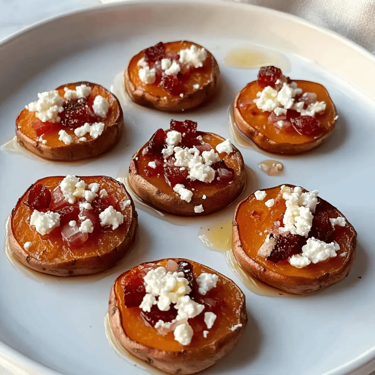 Irresistible Sweet Potato Rounds with Honey & Feta Crumble Recipe