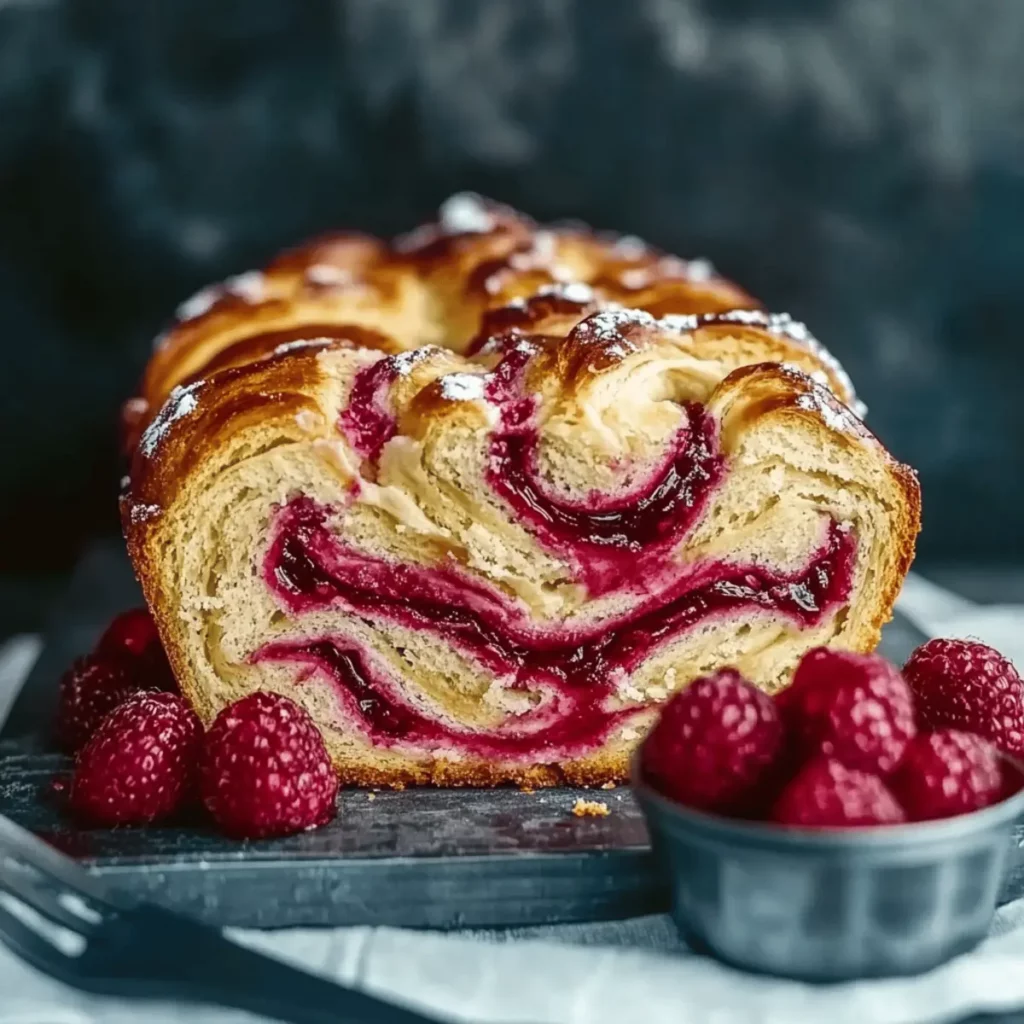 Raspberry Swirl Brioche Loaf Recipe