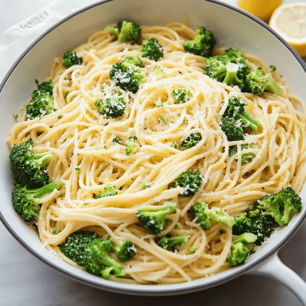 Lemon Garlic Pasta with Broccoli