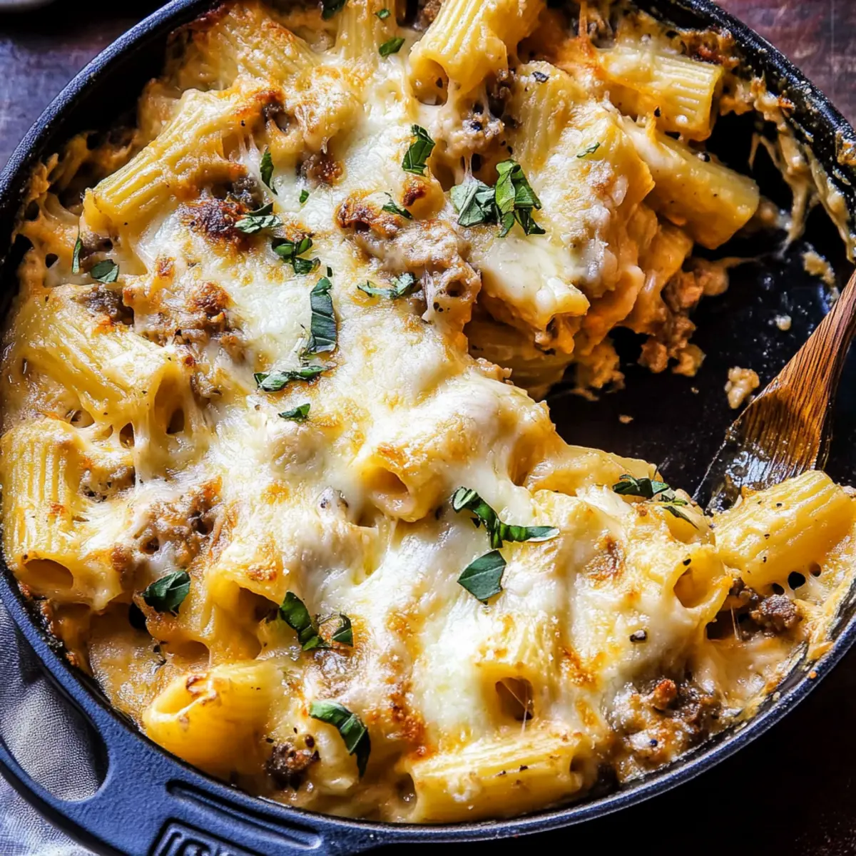 Baked 4 Cheese Butternut Squash Rigatoni for Cozy Comfort Food