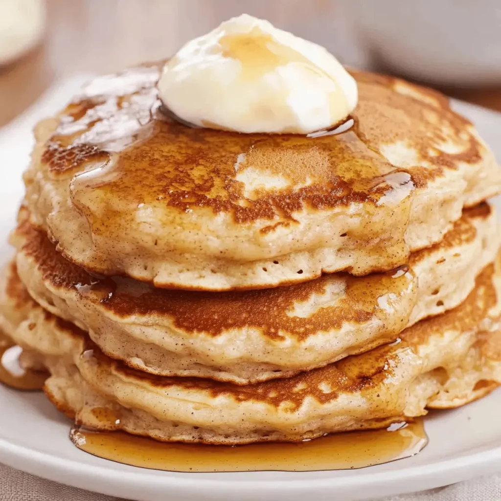 VANILLA CINNAMON BUTTERMILK PANCAKES