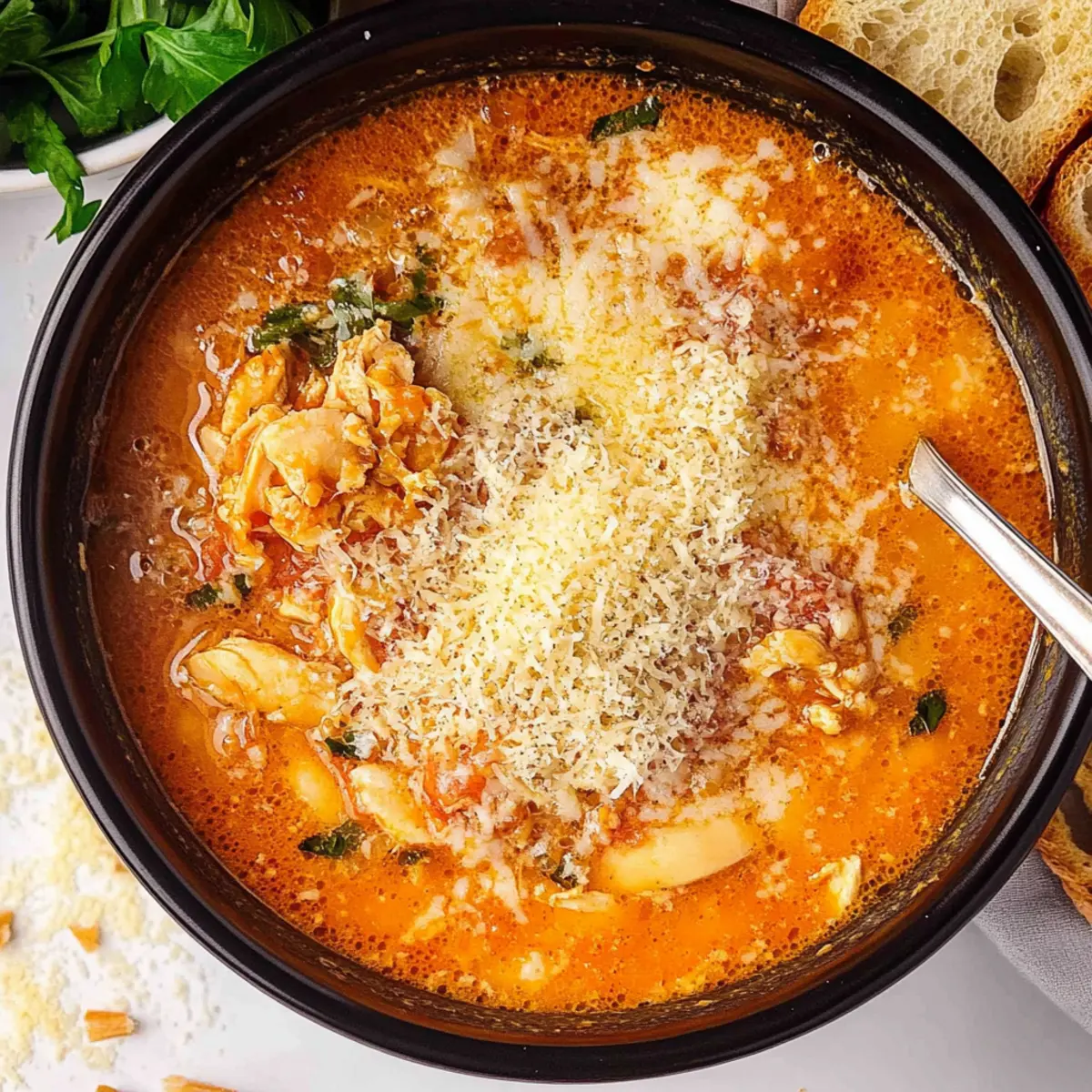 Delicious Chicken Parmesan Soup Recipe for Comforting Meals