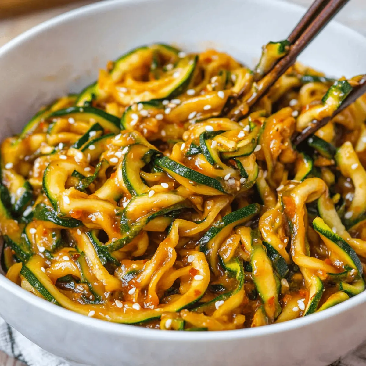 Spicy Garlic Chinese Zucchini Noodles Recipe for a Flavorful Meal