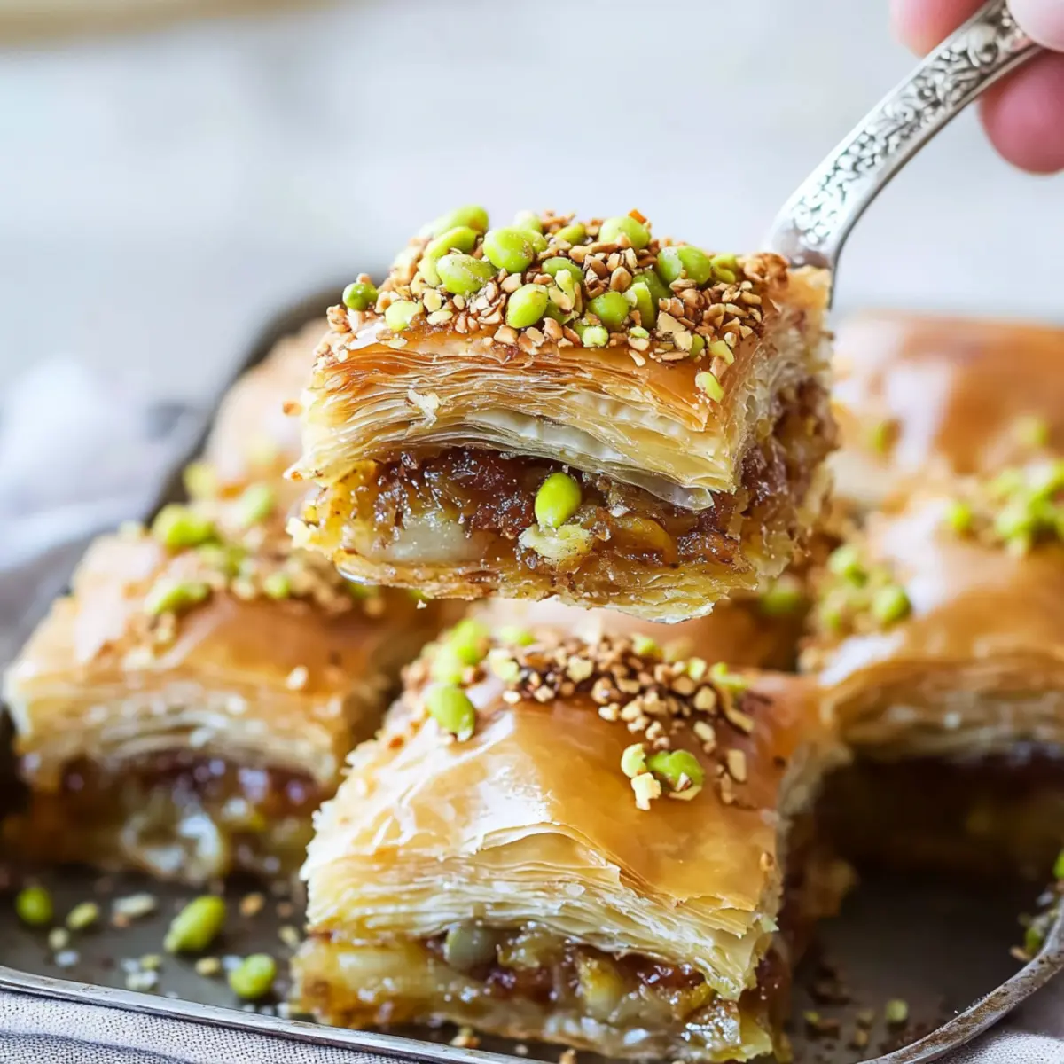 Delicious Baklava Twists Recipe with Nuts and Honey Syrup