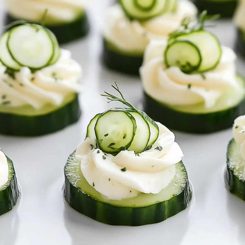 Cucumber Cream Cheese Bites