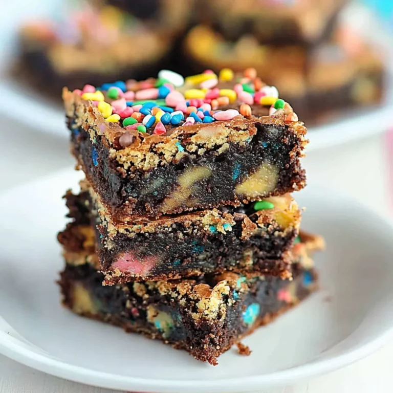 Brownie Birthday Cake Bars
