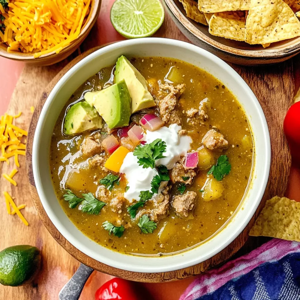 Crockpot Green Chili Stew