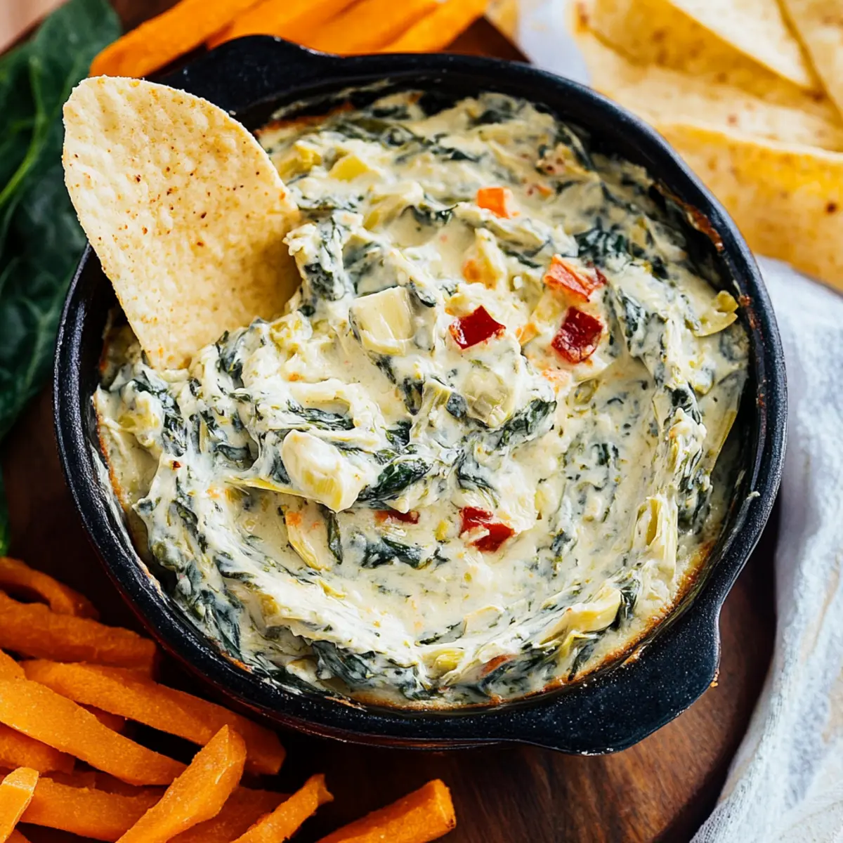 Creamy Vegan Spinach Artichoke Dip Recipe for Easy Entertaining