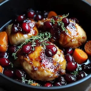 Cranberry Glazed Chicken with Carrots & Sweet Potatoes