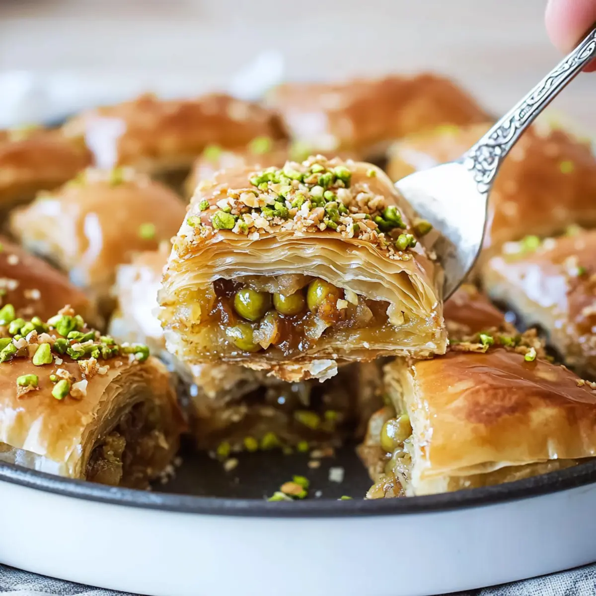Delicious Baklava Twists Recipe with Nuts and Honey Syrup