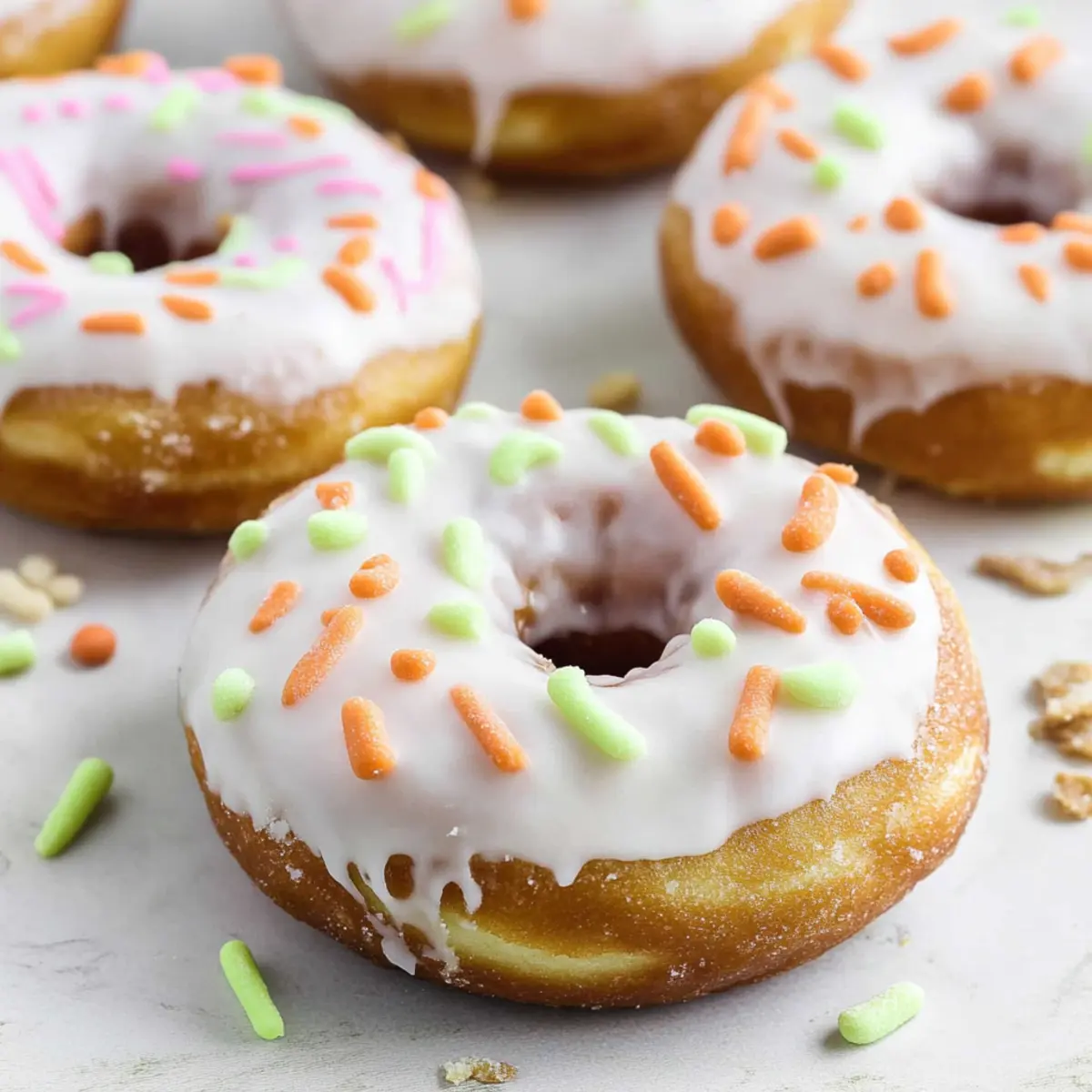 Delicious Easter Doughnuts with Cream Cheese Frosting Recipe