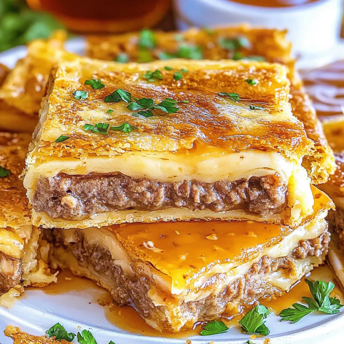 French Dip Squares (sans alcool)