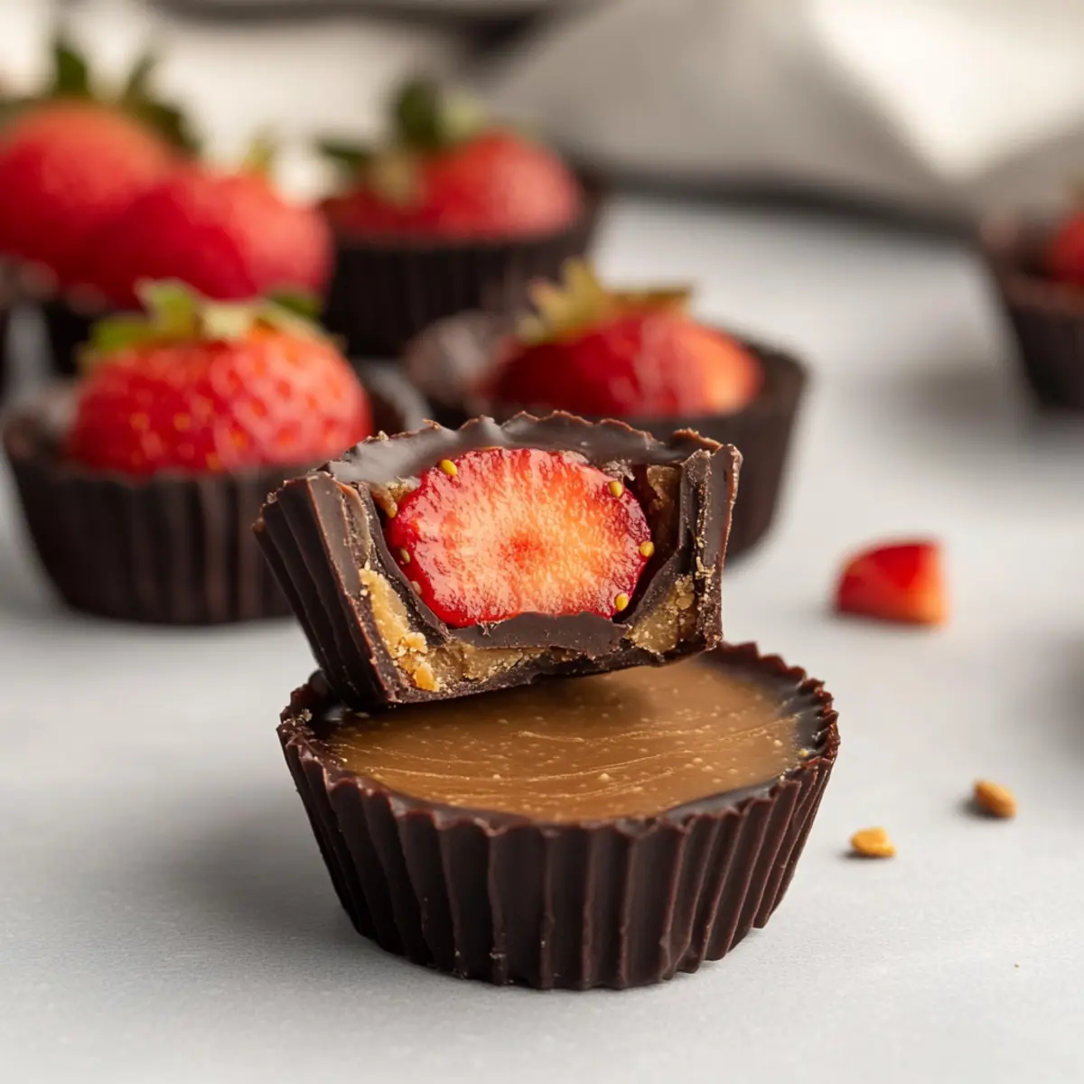 Healthy Strawberry Peanut Butter Cups Recipe for Guilt-Free Treats