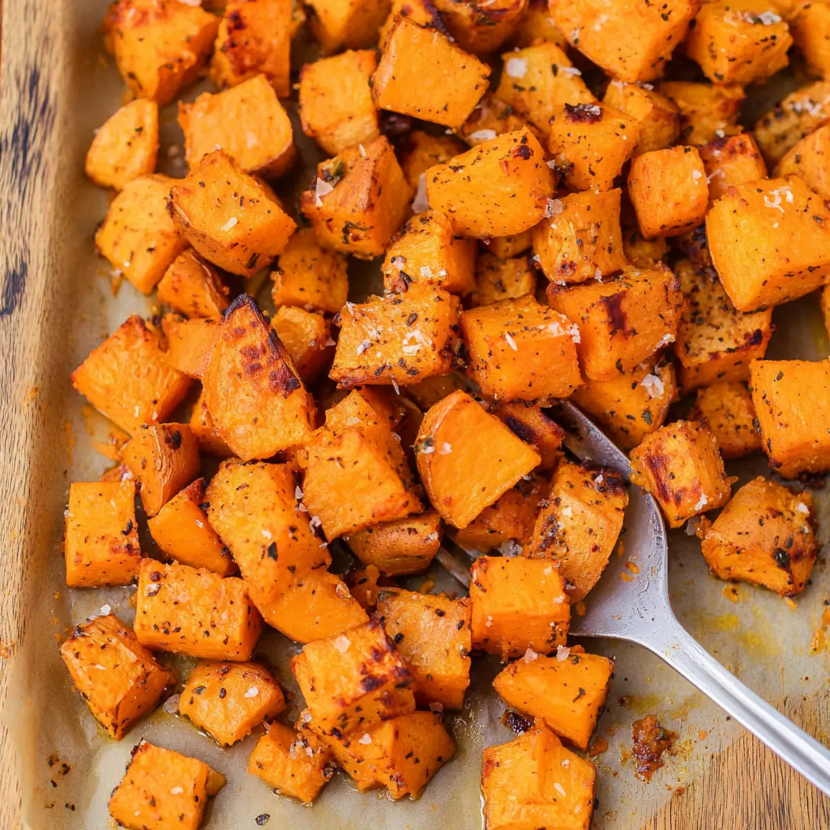 Delicious Roasted Sweet Potato with Garlic and Parmesan Recipe