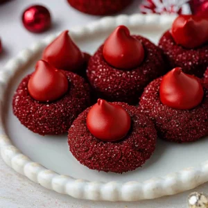 Easy Red Velvet Blossoms Cookies