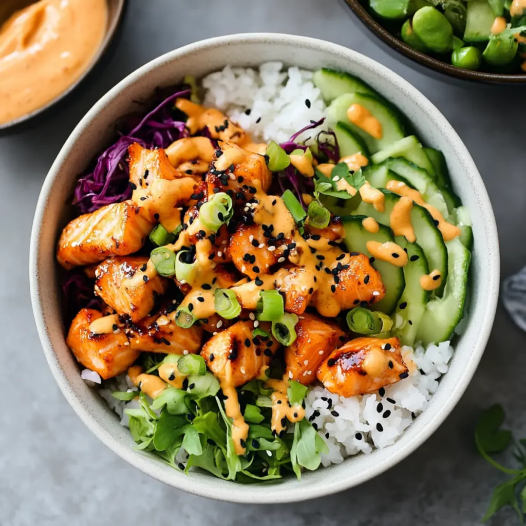 Bang Bang Salmon Bites Bowls
