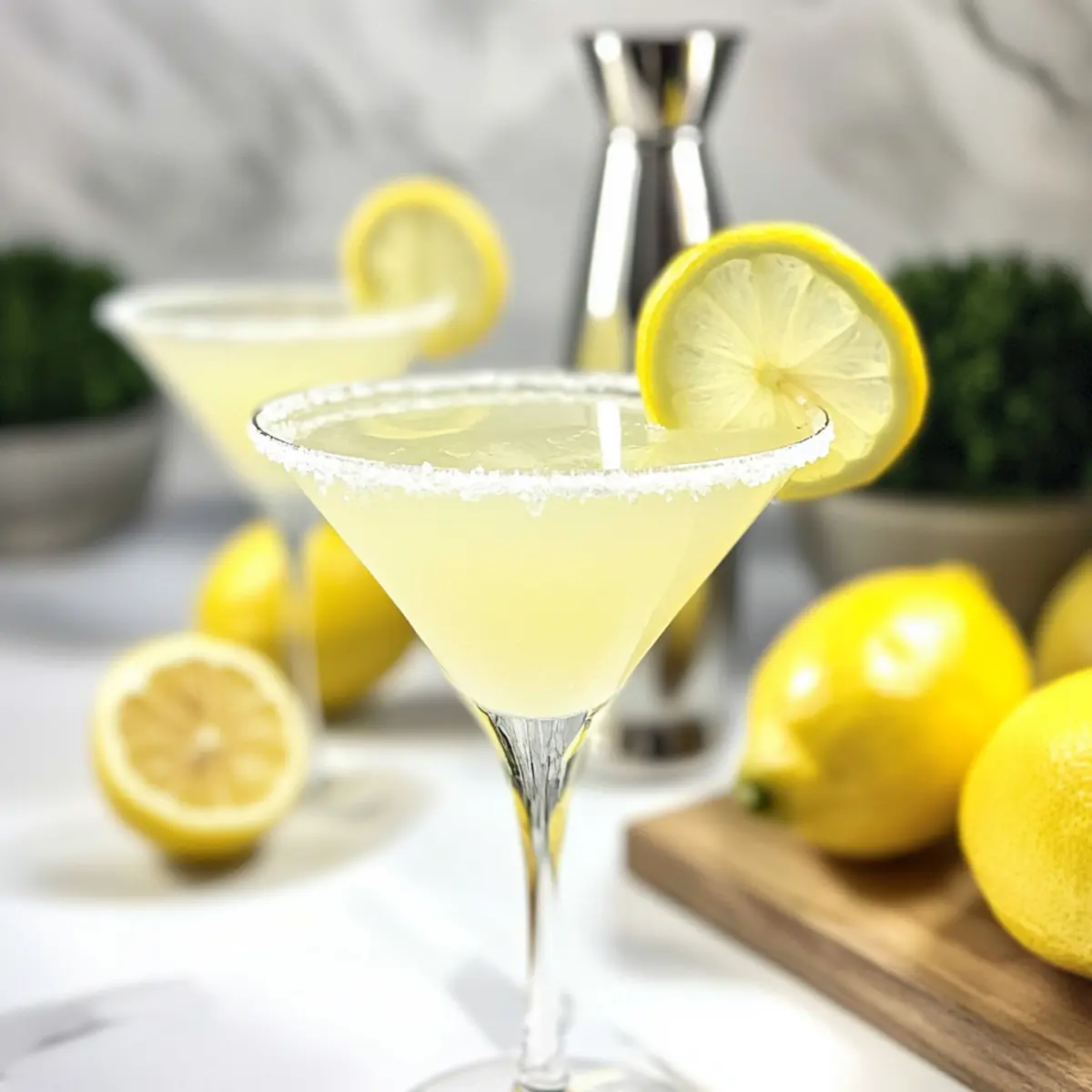 Big Batch Freezer Lemon Drop Martinis Perfect for Entertaining