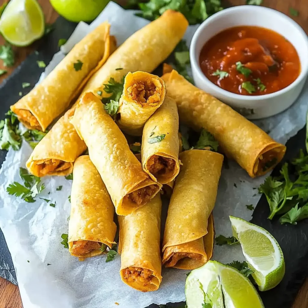 Crispy Chicken Taquitos