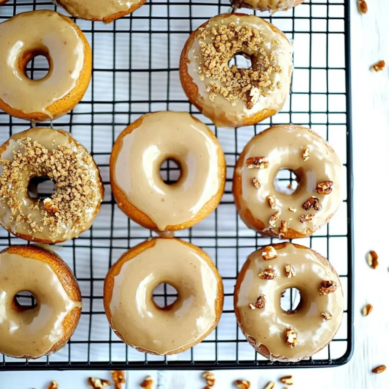 Pumpkin Donuts with Brown Sugar Glaze