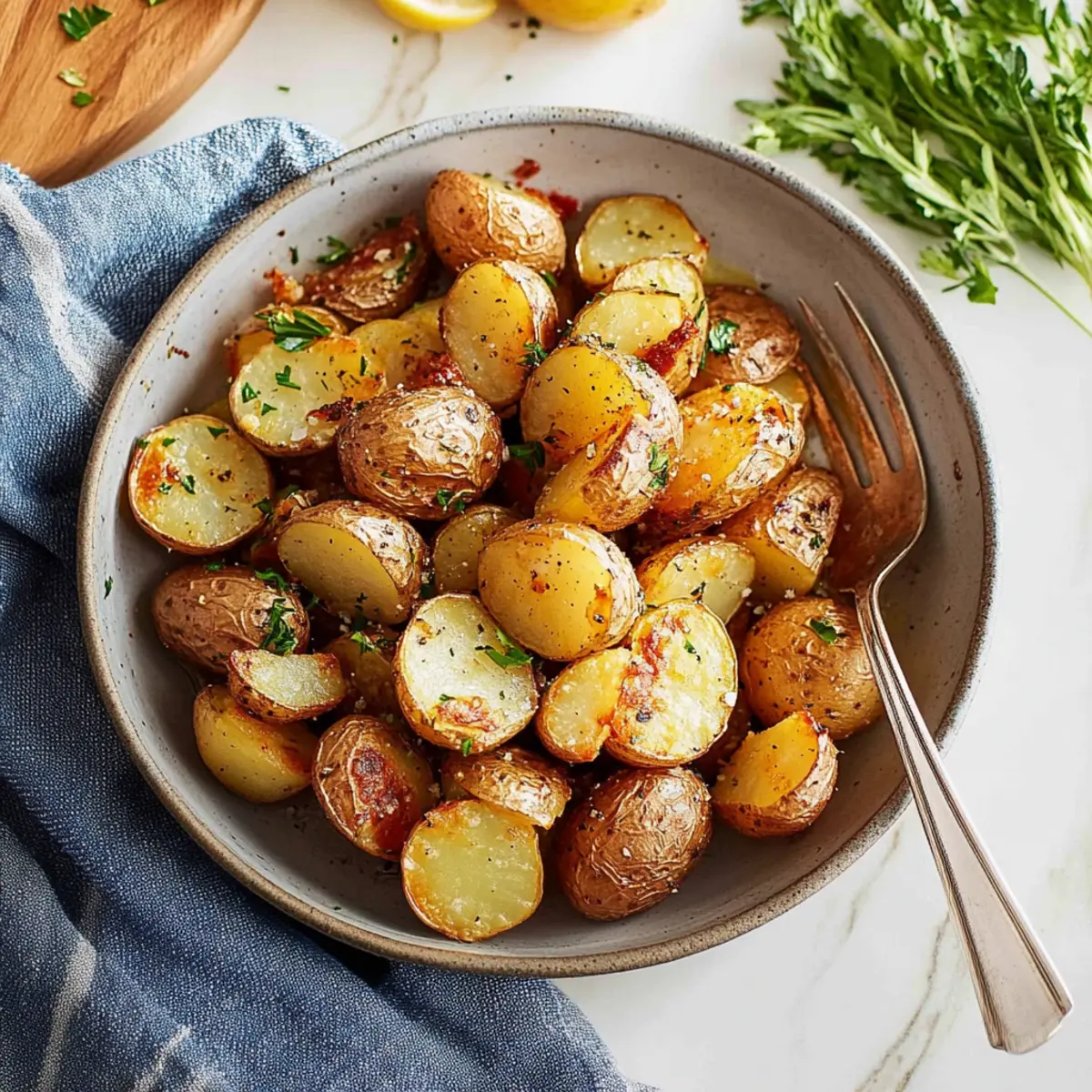 Make The Best Oven Roasted Potatoes with Lemon and Herbs Recipe