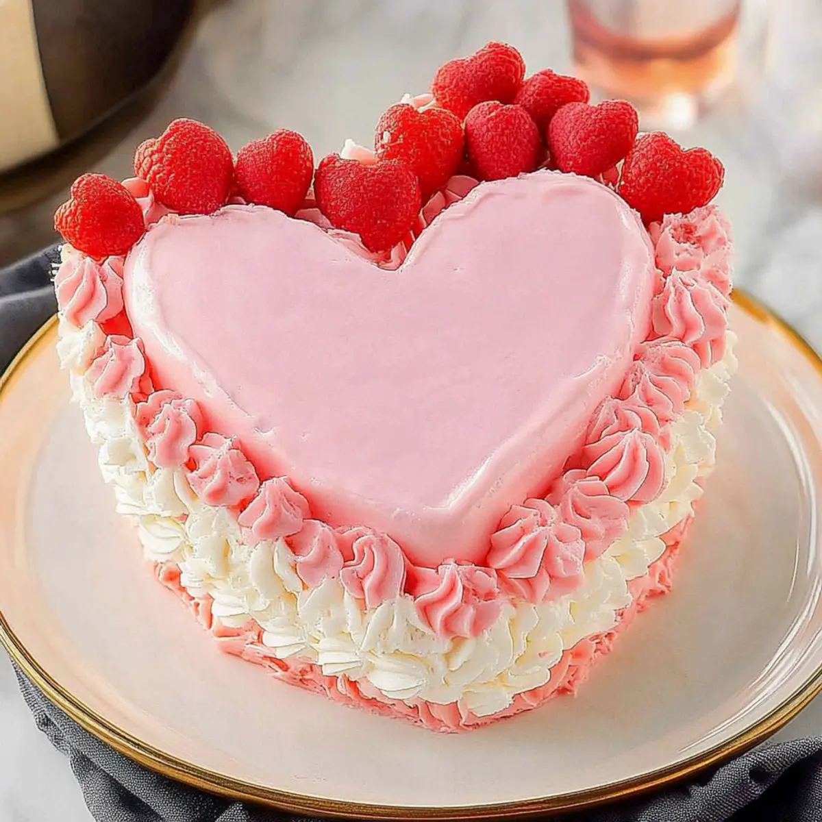 Delicious Vintage Heart Cake for Your Galentine’s Treat Celebration