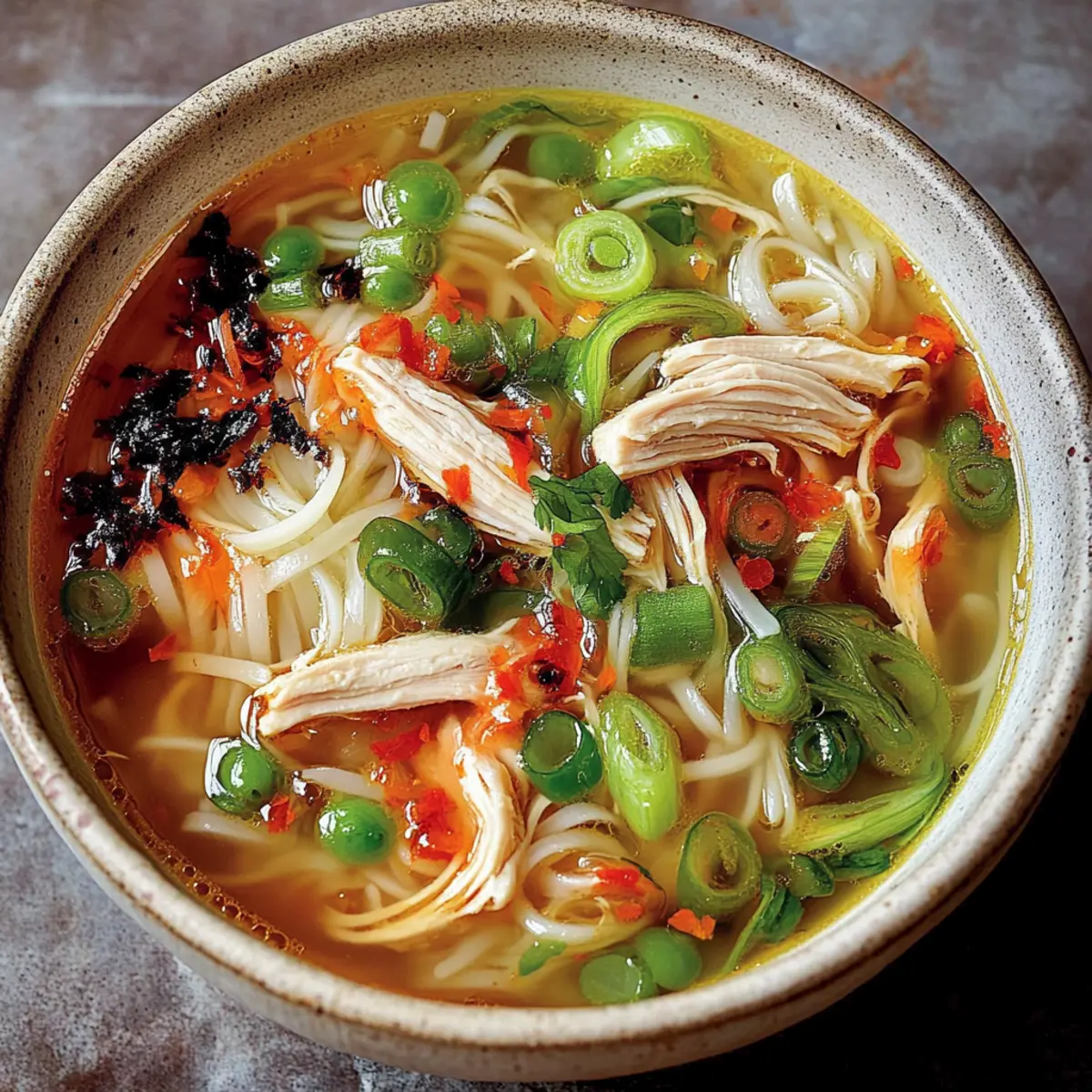 Delicious Ginger Garlic Chicken Noodle Soup Recipe in 15 Minutes