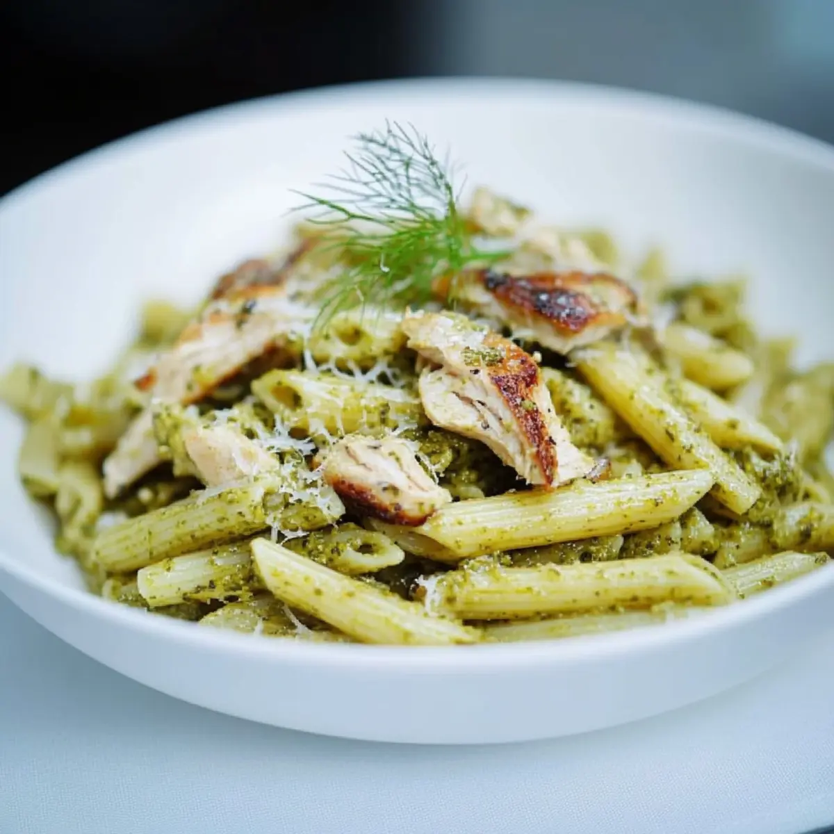 Delicious Chicken Pesto Pasta with Penne Rigate Recipe