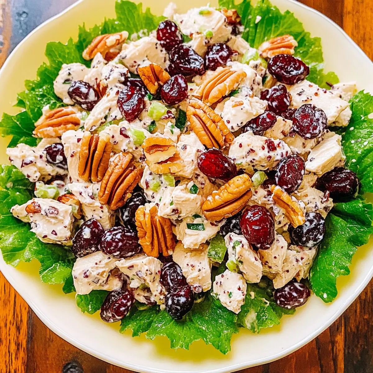 Delicious Cranberry Pecan Chicken Salad with Poppy Seed Dressing