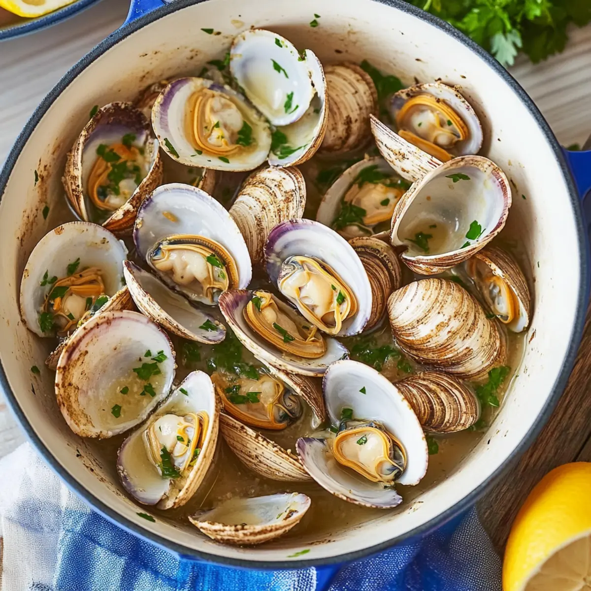 Delicious Best Ever Garlic Butter Steamed Clams Recipe in 20 Minutes