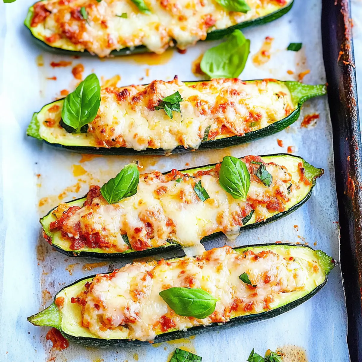 Delicious Cheese Stuffed Zucchini Boats Recipe in 35 Minutes